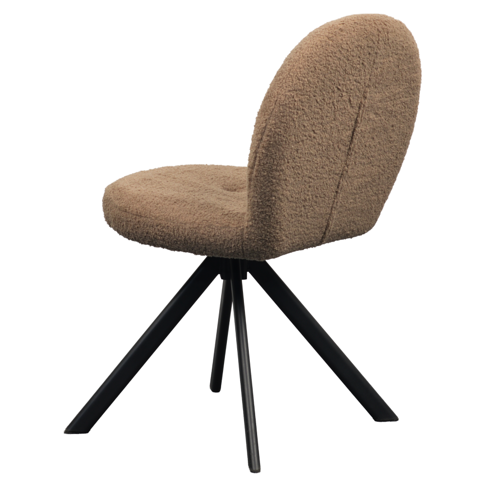 Jídelní židle, světle hnědá/černá, RODIA