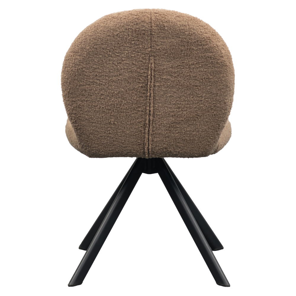 Jídelní židle, světle hnědá/černá, RODIA