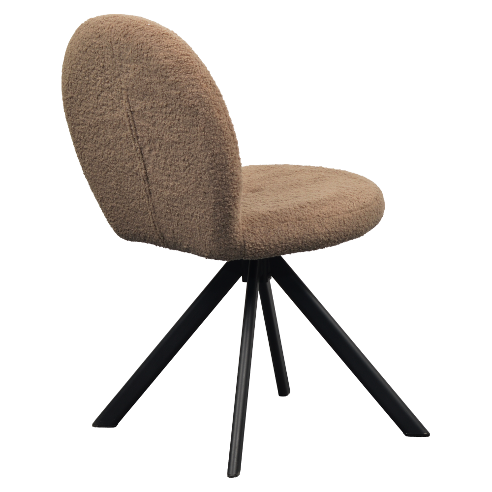 Jídelní židle, světle hnědá/černá, RODIA