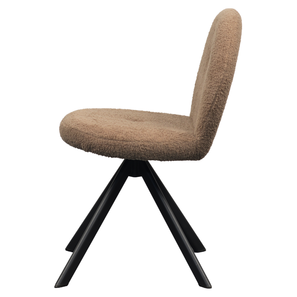 Jídelní židle, světle hnědá/černá, RODIA