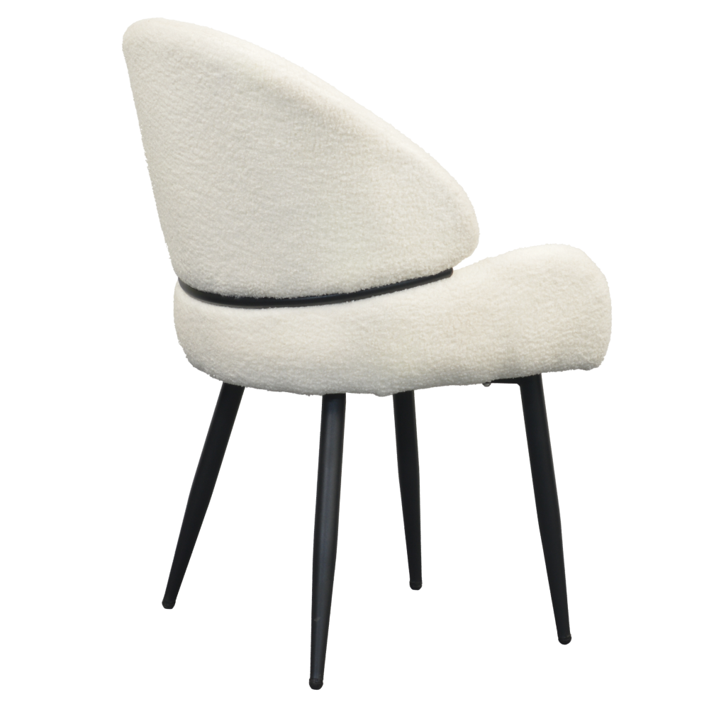 Jídelní židle, bílá/černá, SANAKO TYP 1