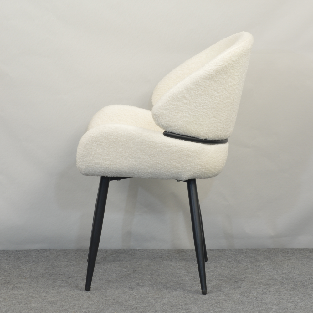 Jídelní židle, bílá/černá, SANAKO TYP 1