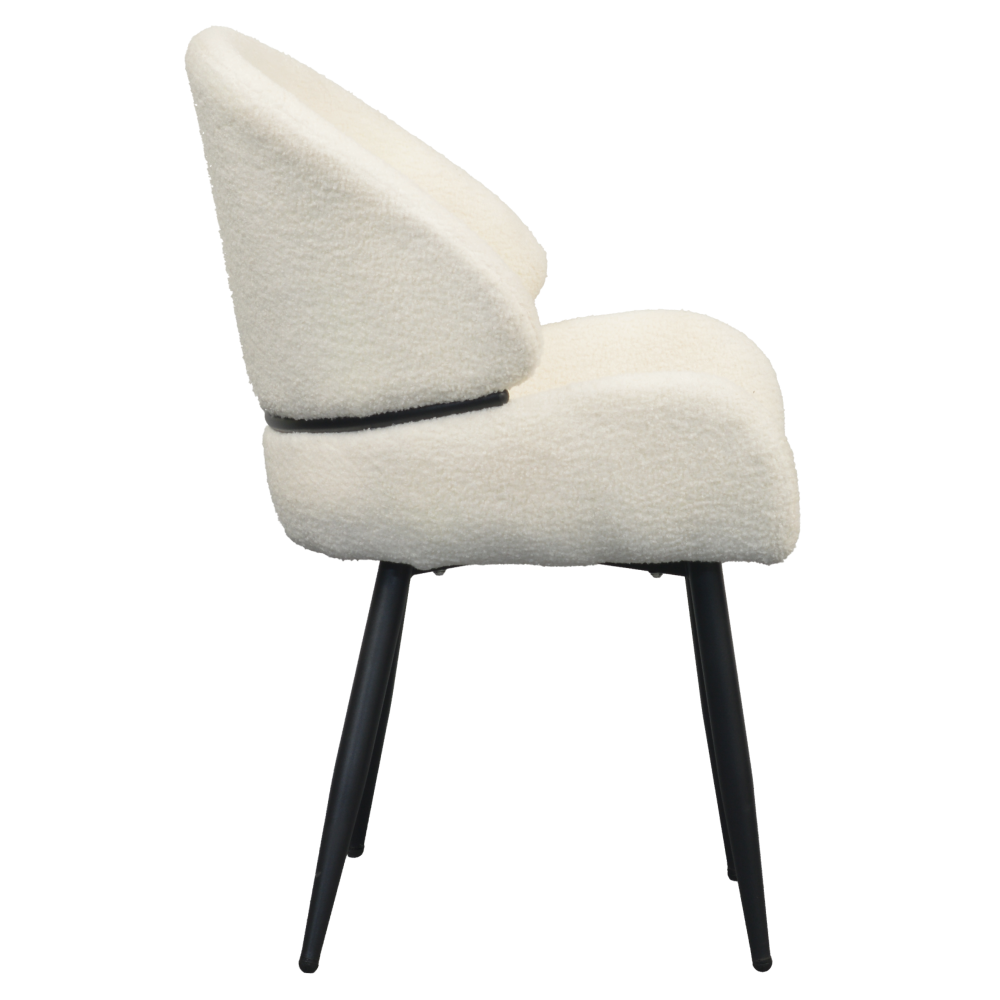 Jídelní židle, bílá/černá, SANAKO TYP 1