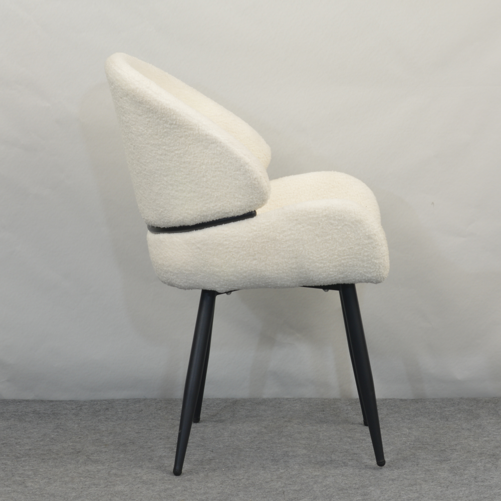 Jídelní židle, bílá/černá, SANAKO TYP 1