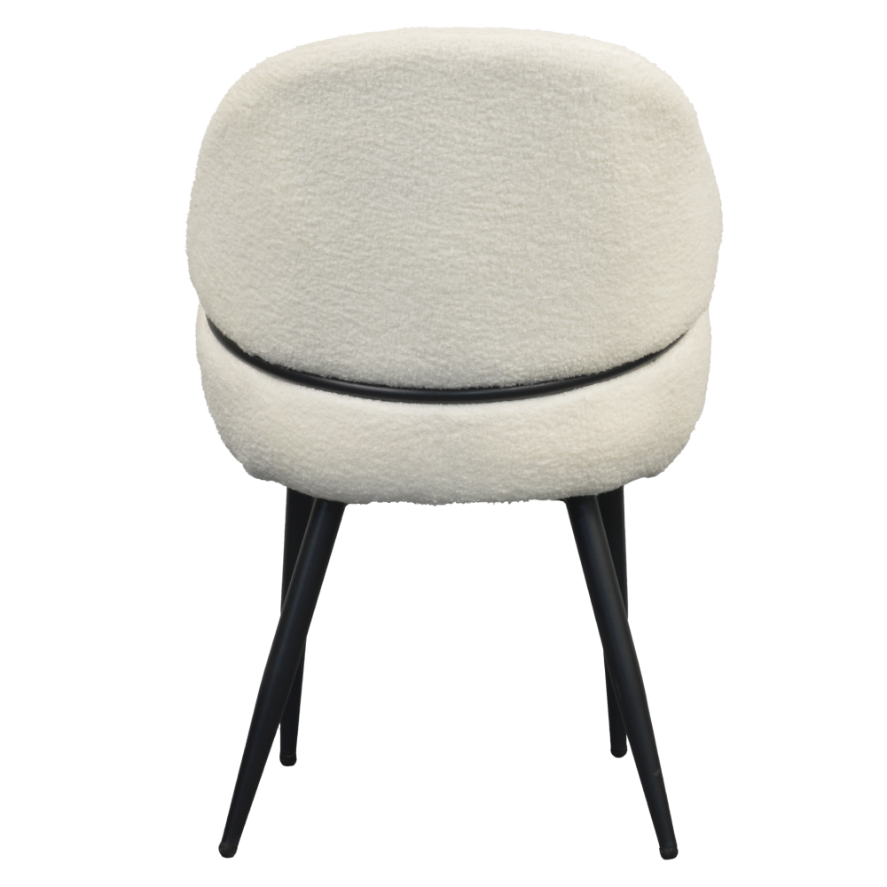 Jídelní židle, bílá/černá, SANAKO TYP 1