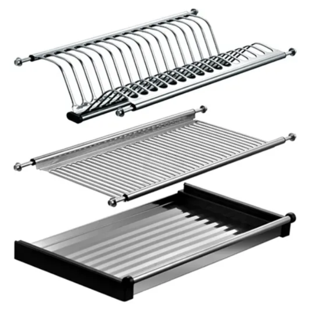 Odkapávač na nádobí do horní skříňky, nerezavějící ocel, KAPIO TYP 1