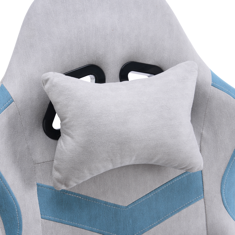 Kancelářské/herní křeslo, šedá/modrá, ZODIA