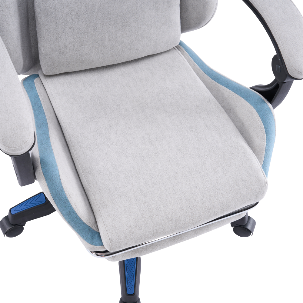 Kancelářské/herní křeslo, šedá/modrá, ZODIA