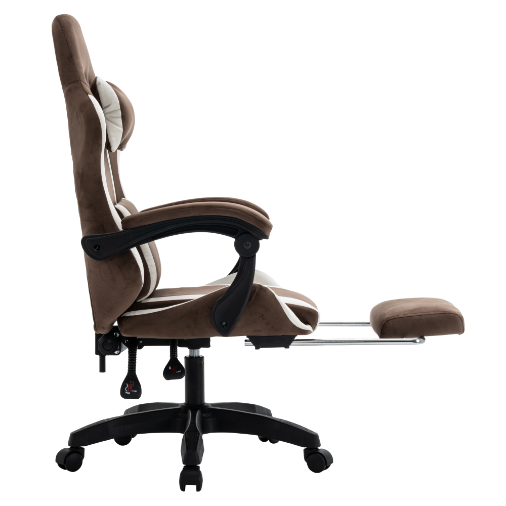 Kancelářské/herní křeslo, hnědá/bílá, HOSPO