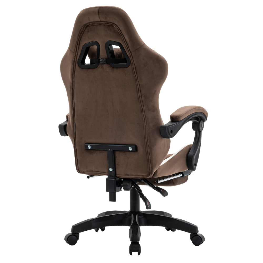 Kancelářské/herní křeslo, hnědá/bílá, HOSPO