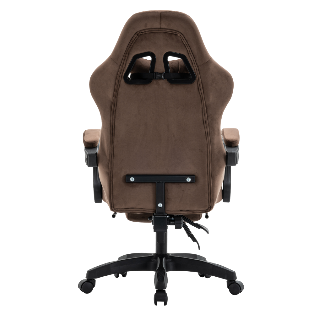 Kancelářské/herní křeslo, hnědá/bílá, HOSPO