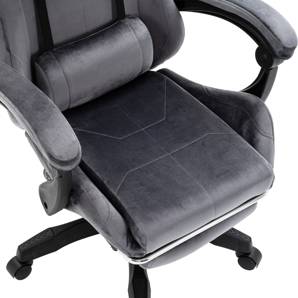 Kancelářské/herní křeslo, šedá, LOPES