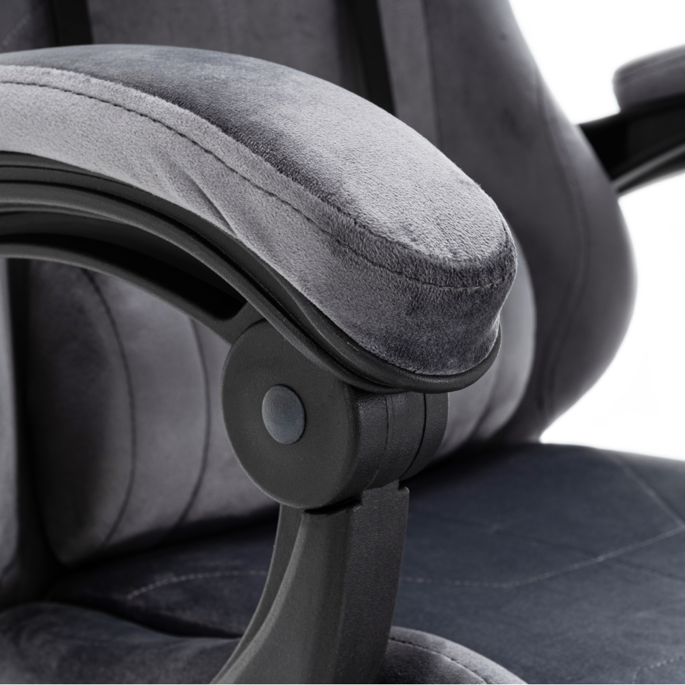 Kancelářské/herní křeslo, šedá, LOPES