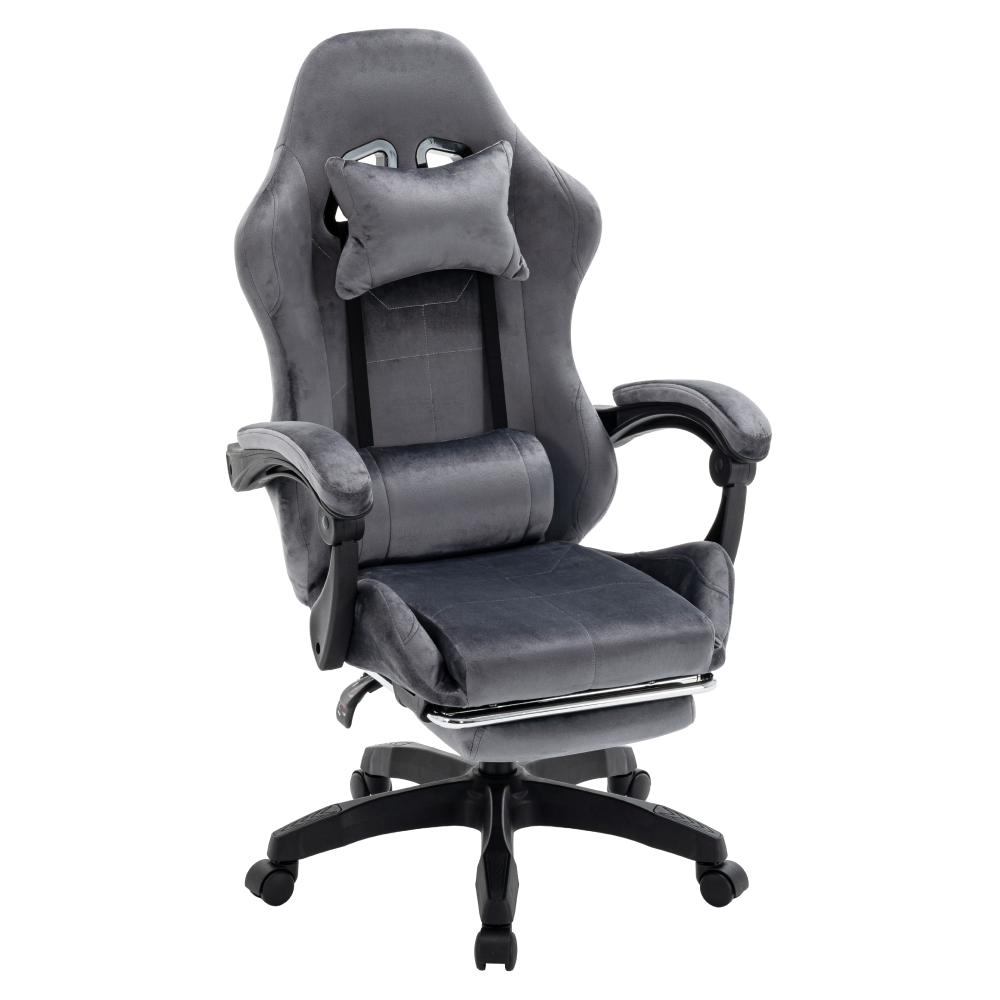 Kancelářské/herní křeslo, šedá, LOPES