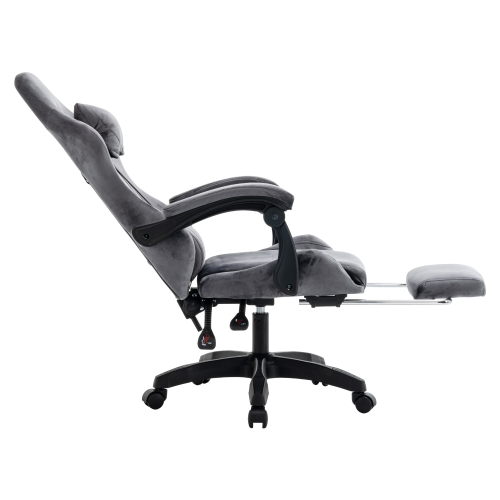 Kancelářské/herní křeslo, šedá, LOPES