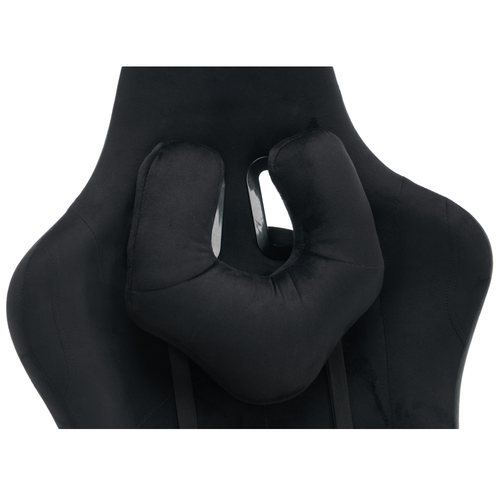 Kancelářské/herní křeslo, černá Velvet látka, SALOP