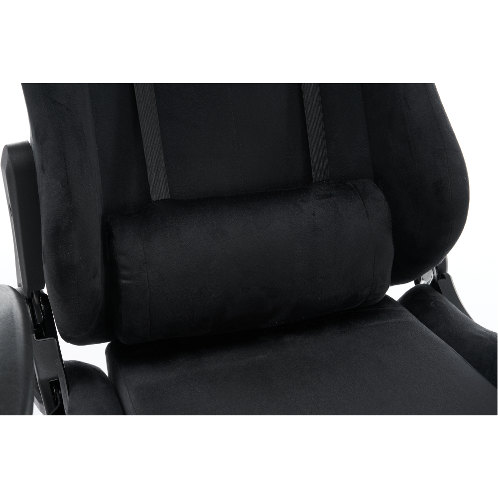 Kancelářské/herní křeslo, černá Velvet látka, SALOP