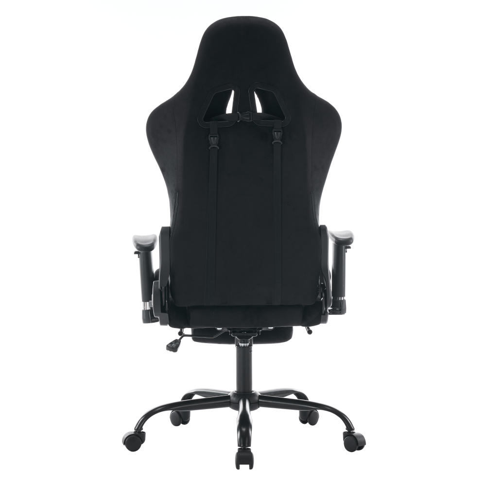 Kancelářské/herní křeslo, černá Velvet látka, SALOP