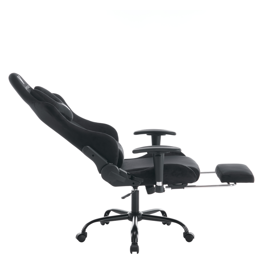 Kancelářské/herní křeslo, černá Velvet látka, SALOP