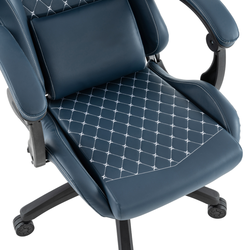 Kancelářské/herní křeslo, modrá, SAMIE