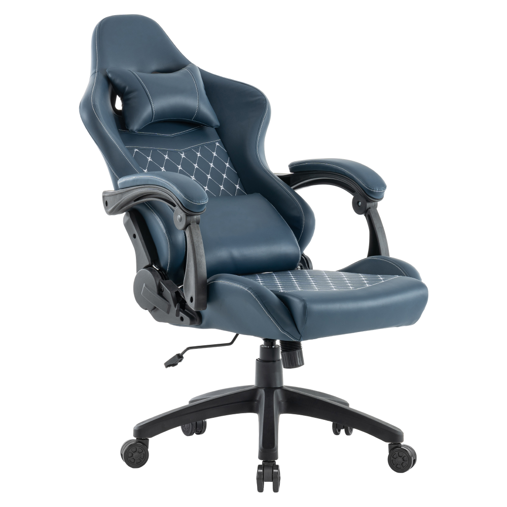 Kancelářské/herní křeslo, modrá, SAMIE