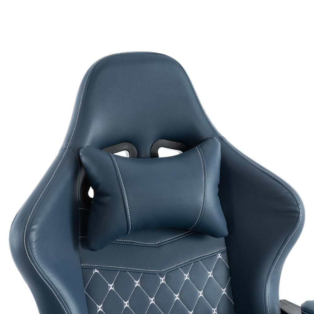 Kancelářské/herní křeslo, modrá, SAMIE