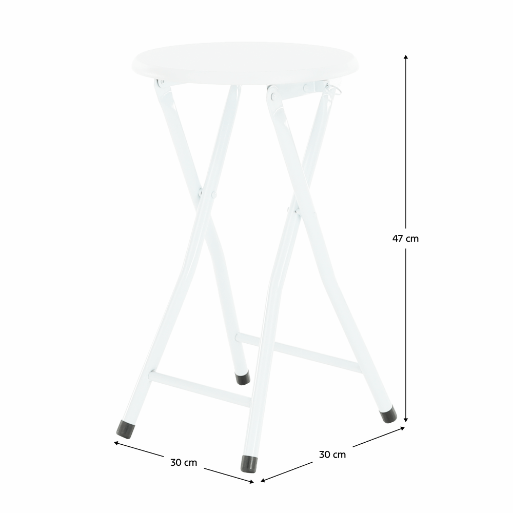 Skládací židle, bílá, AMADEO NEW