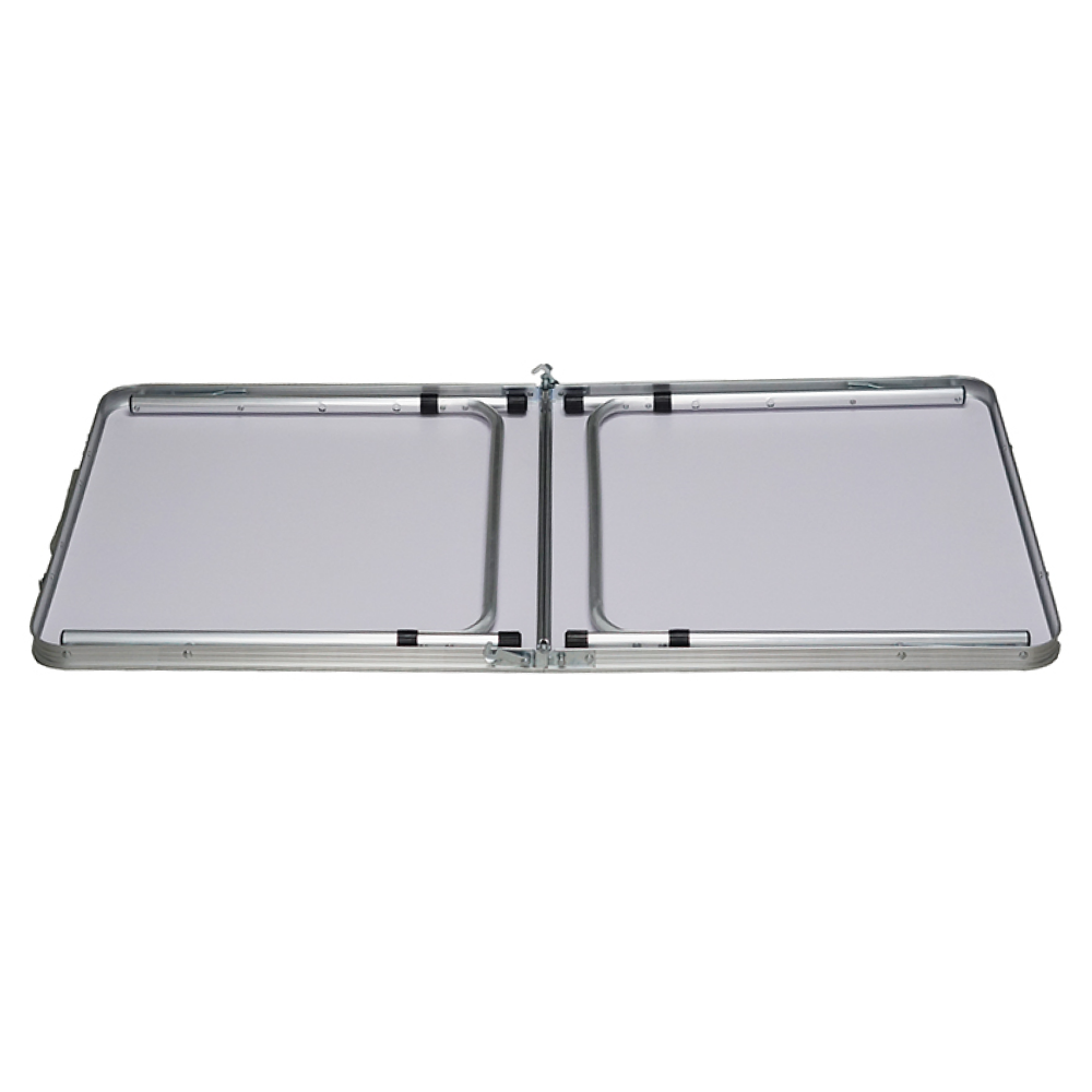 Skládací kempinkový stůl, 120 cm, hliník/MDF, KEPI TYP 1