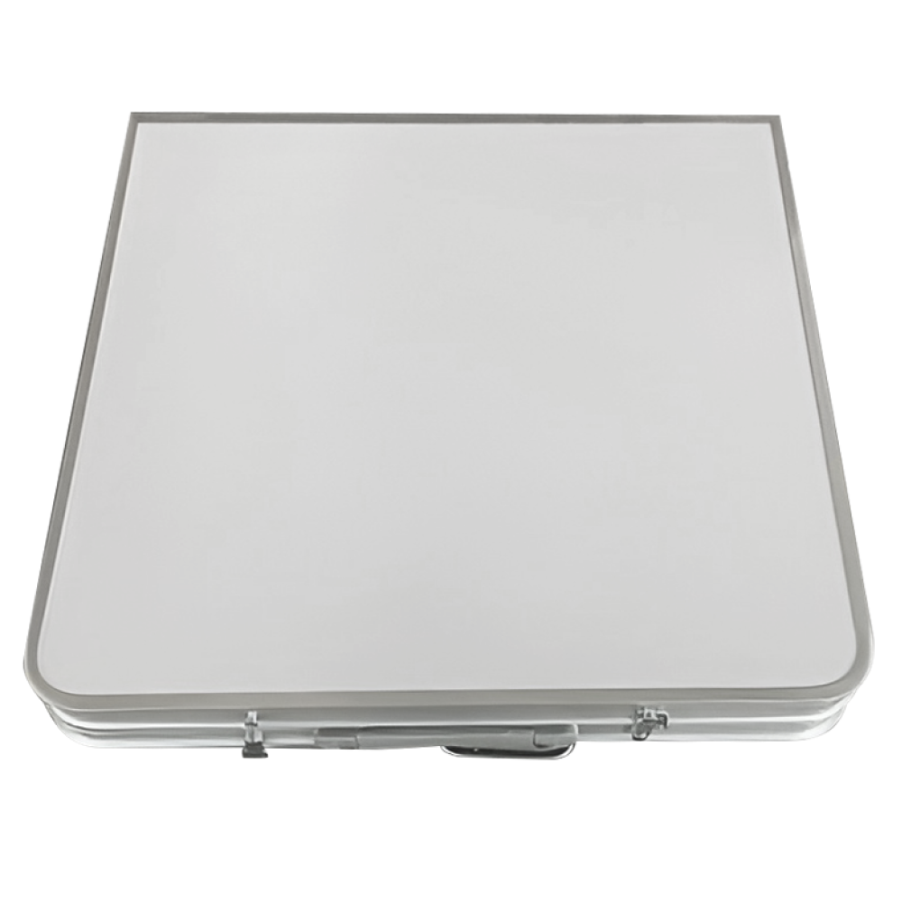 Skládací kempinkový stůl, 120 cm, hliník/MDF, KEPI TYP 1