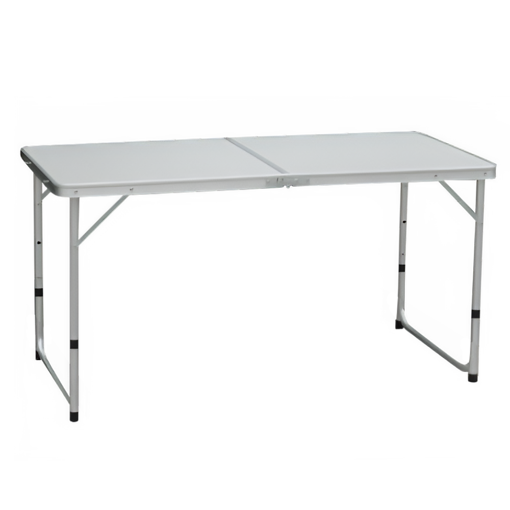 Skládací kempinkový stůl, 120 cm, hliník/MDF, KEPI TYP 1