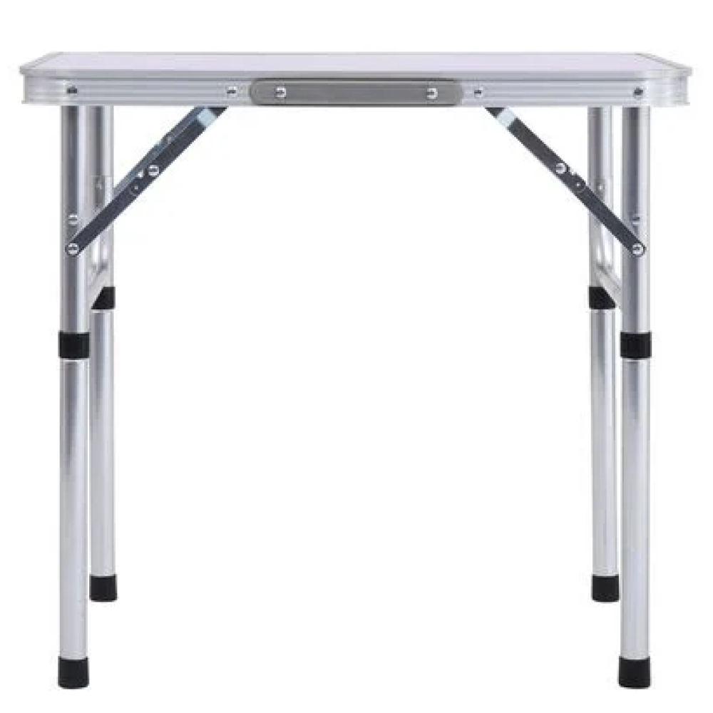 Skládací kempinkový stůl, 60 cm, hliník/MDF, KEPI TYP 2