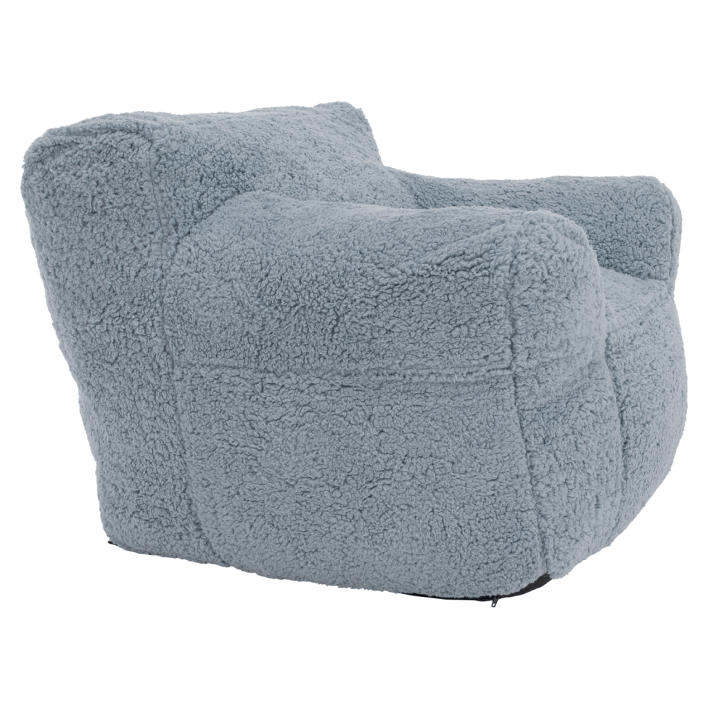 Sedací vak, světlešedá kožešina, JAMO