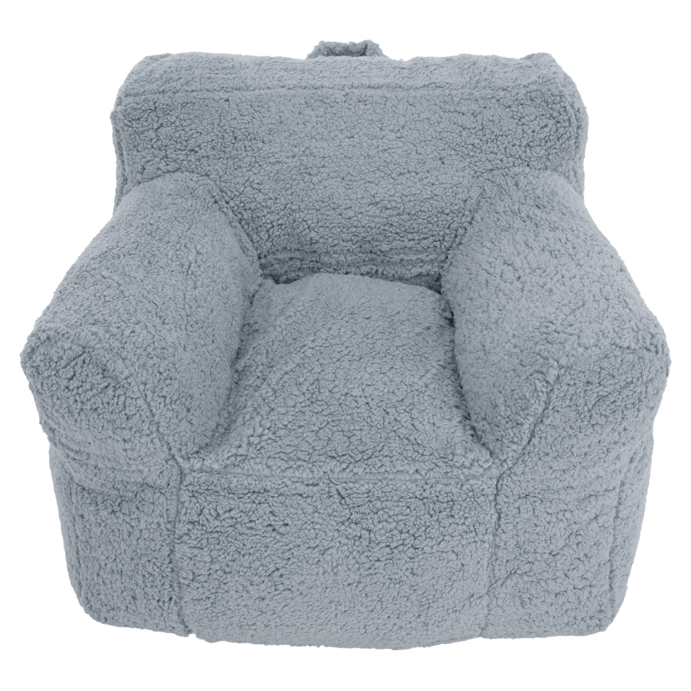 Sedací vak, světlešedá kožešina, JAMO