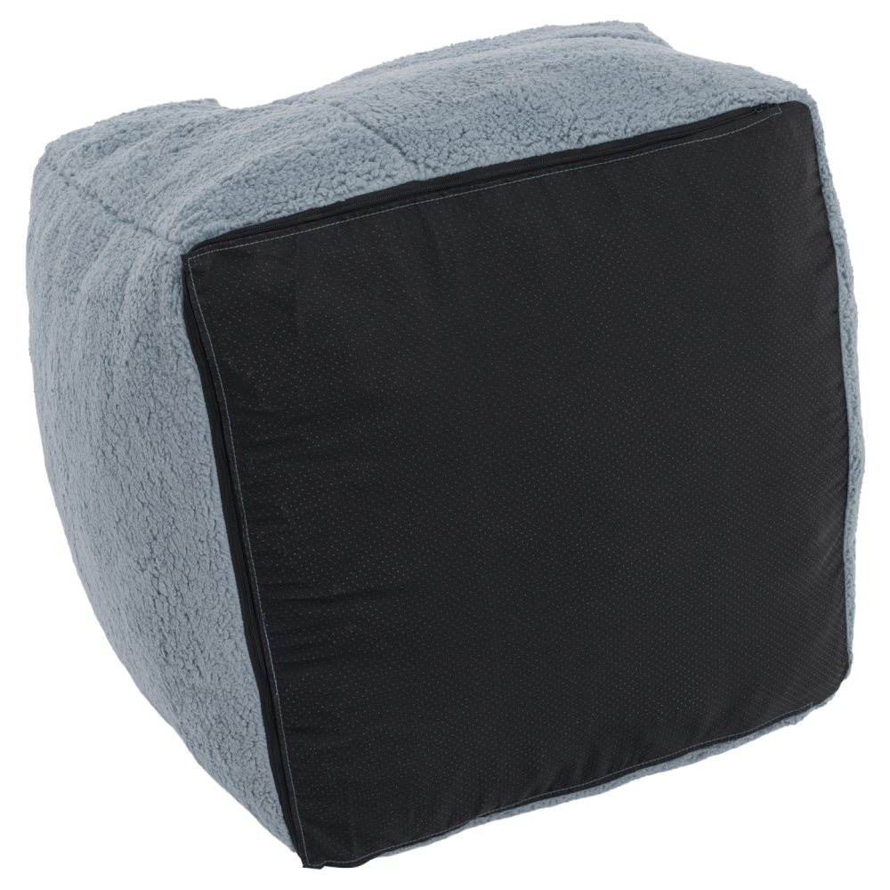 Sedací vak, světlešedá kožešina, JAMO