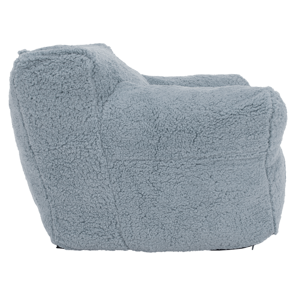 Sedací vak, světlešedá kožešina, JAMO