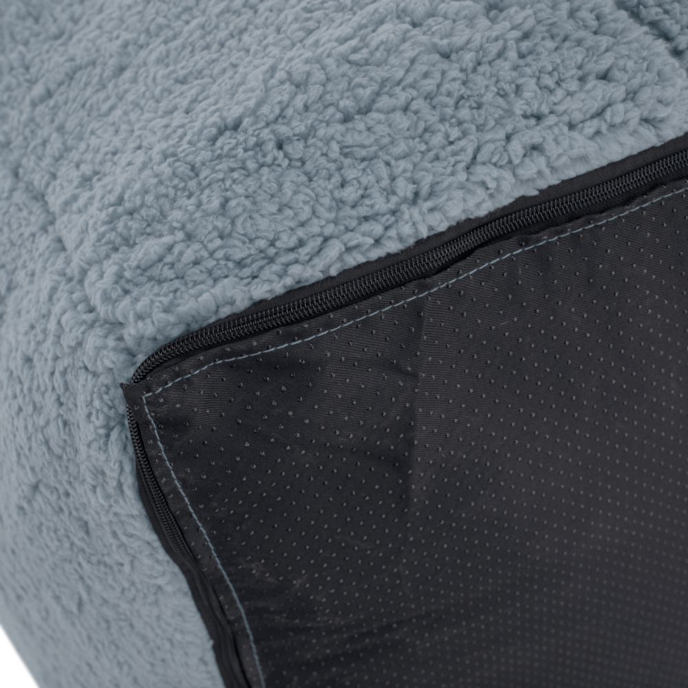 Sedací vak, světlešedá kožešina, JAMO