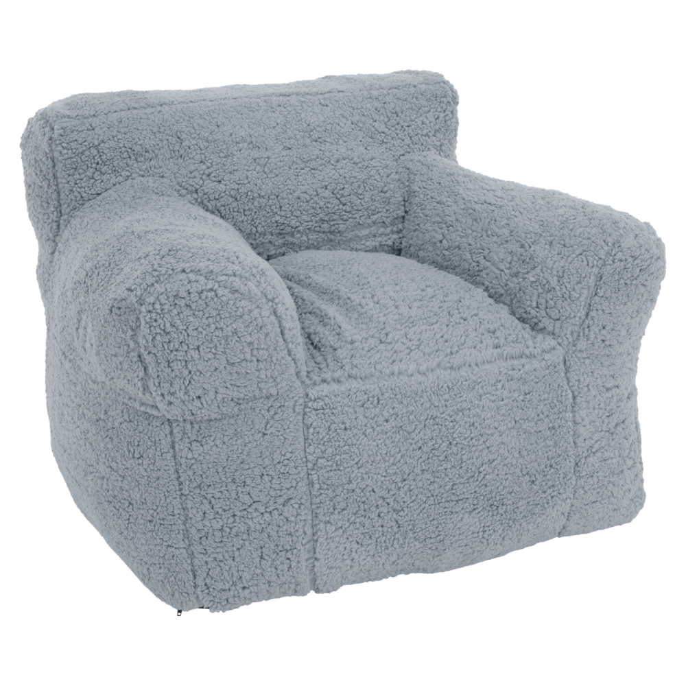 Sedací vak, světlešedá kožešina, JAMO