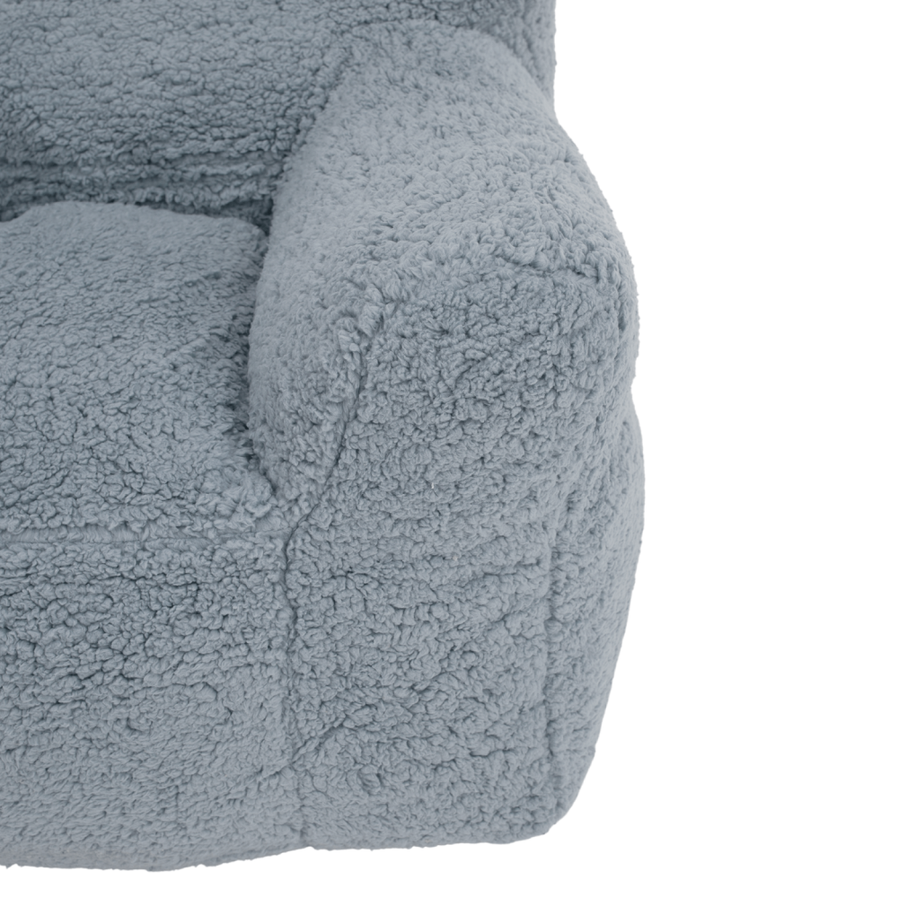 Sedací vak, světlešedá kožešina, JAMO