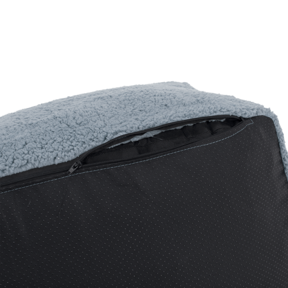 Sedací vak, světlešedá kožešina, JAMO