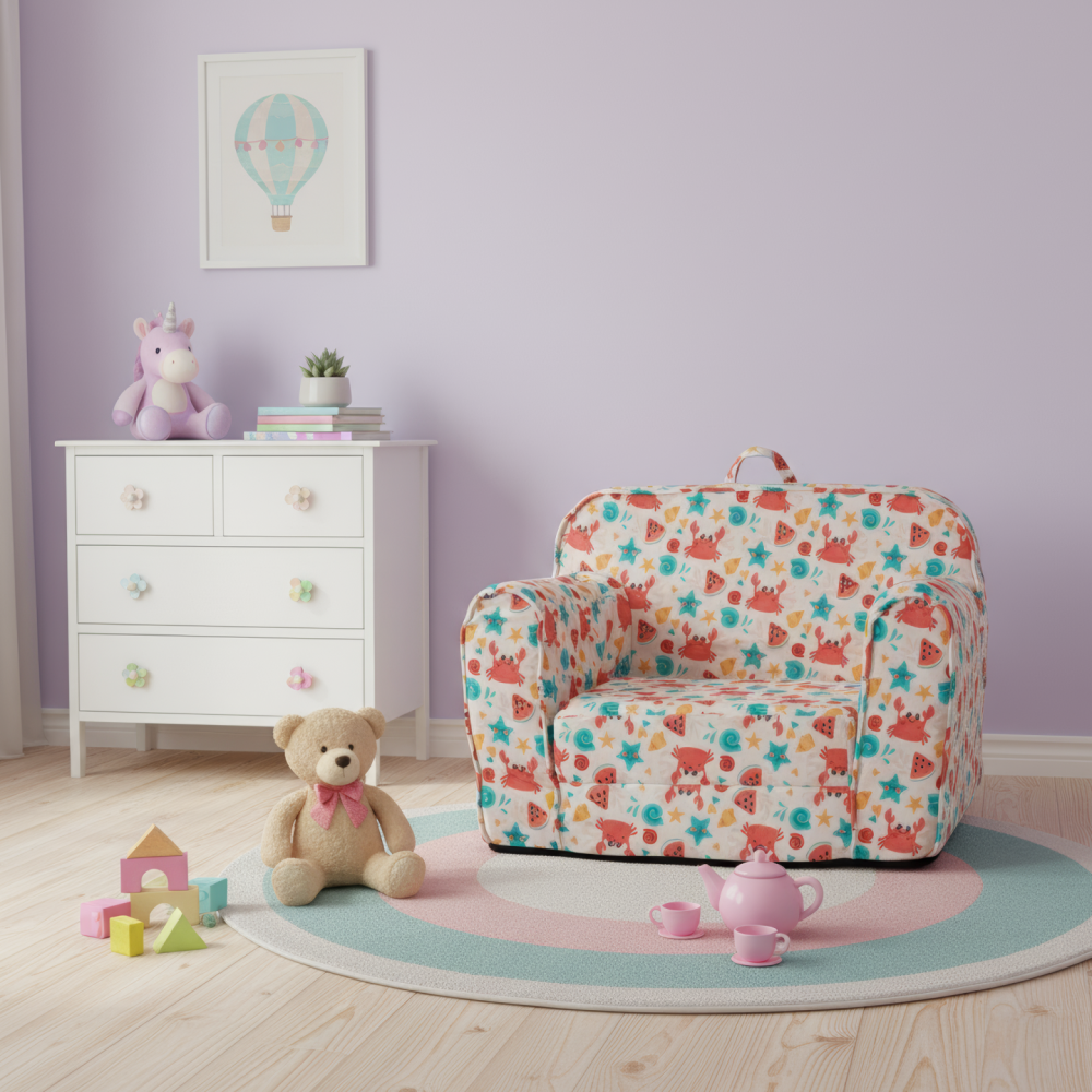 Rozkládací sedací vak, mix barev, KIDY