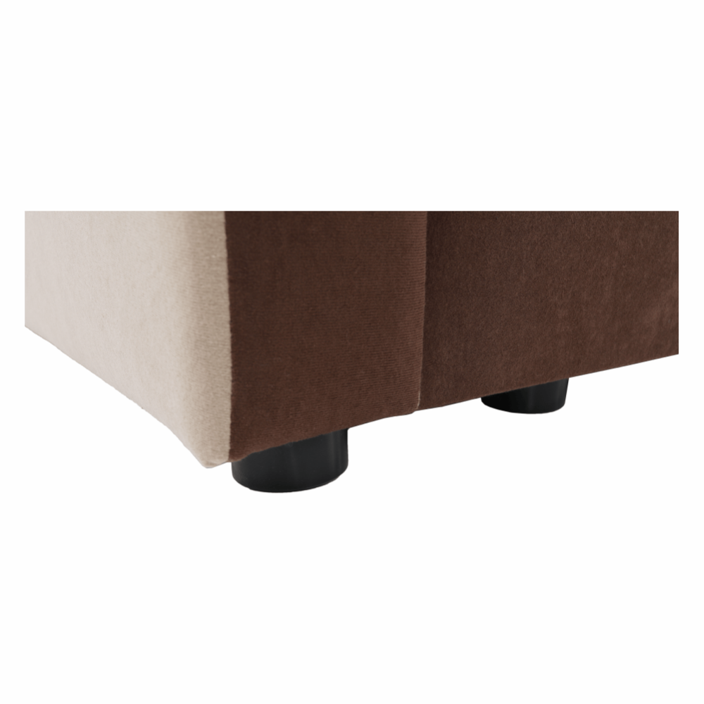 Univerzální sedací souprava, hnědá/béžová, PAULITA NEW