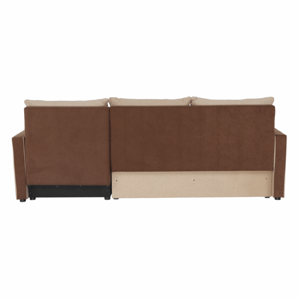 Univerzální sedací souprava, hnědá/béžová, PAULITA NEW