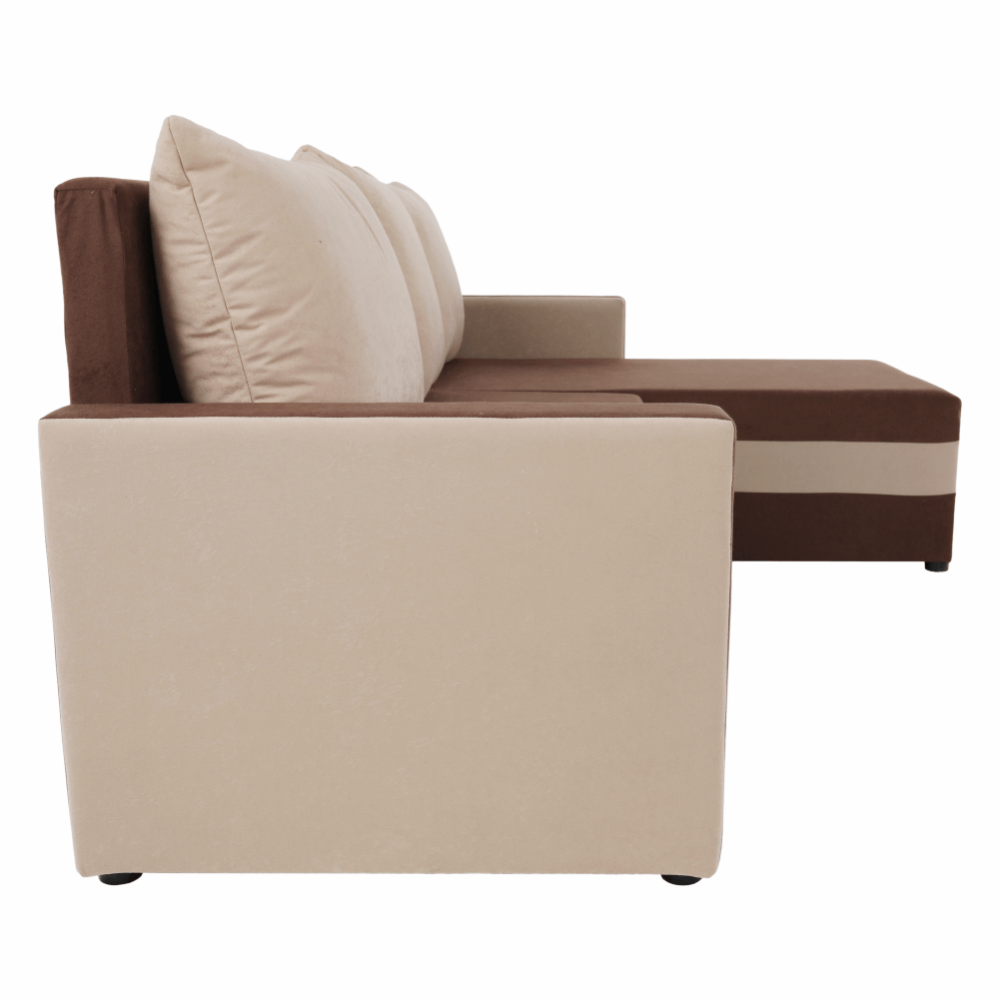 Univerzální sedací souprava, hnědá/béžová, PAULITA NEW