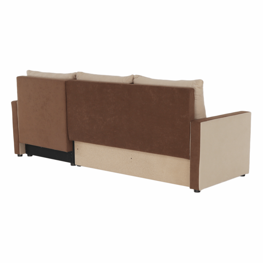 Univerzální sedací souprava, hnědá/béžová, PAULITA NEW