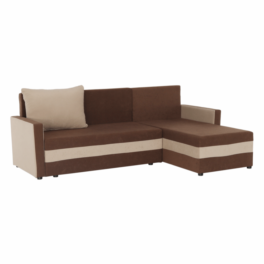 Univerzální sedací souprava, hnědá/béžová, PAULITA NEW