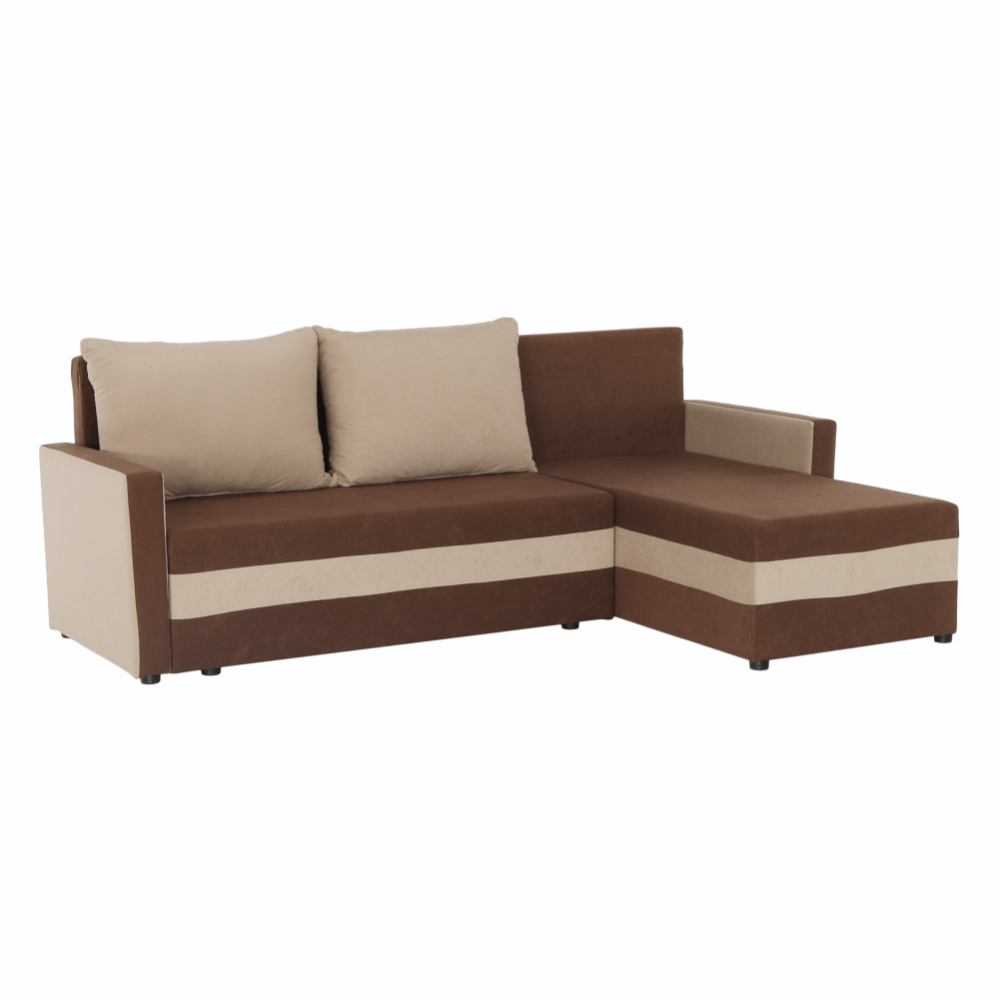 Univerzální sedací souprava, hnědá/béžová, PAULITA NEW