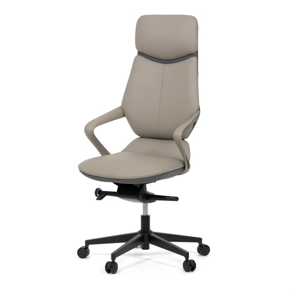 KA-T8426 GREY - Kancelářské křeslo, houpací mechanismus, šedá ekokůže, KA-T8426 GREY