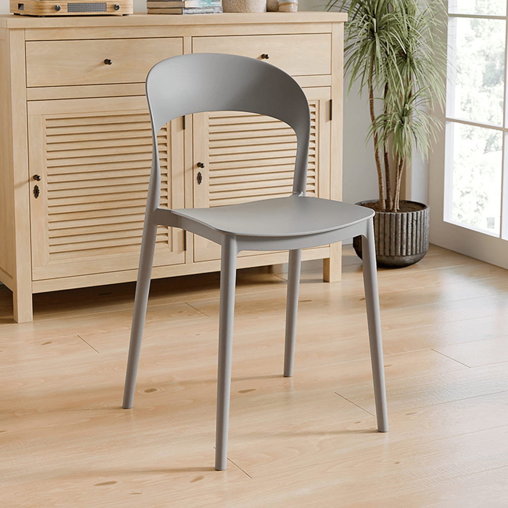 Stohovatelná židle, šedá, RADANA NEW