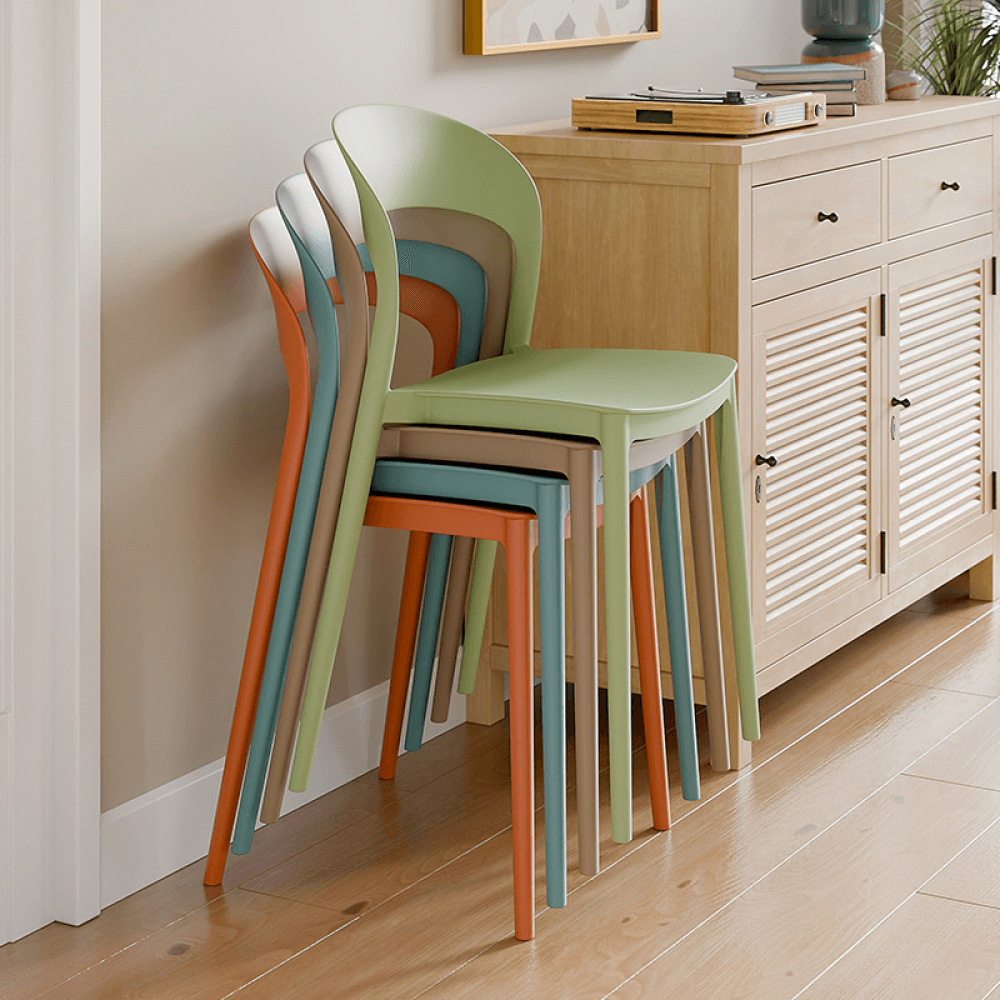 Stohovatelná židle, šedá, RADANA NEW