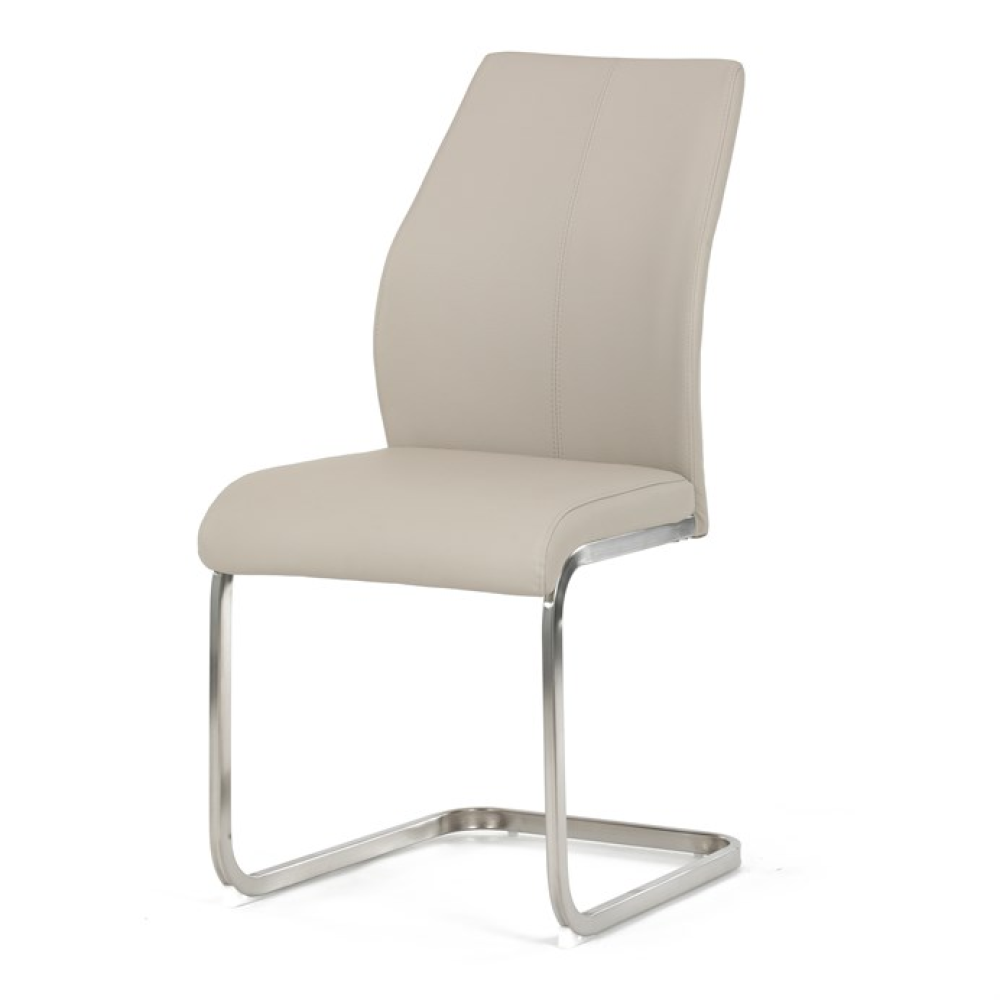 DCL-D1277 CRM - Jídelní židle, krémová, ekokůže, DCL-D1277 CRM